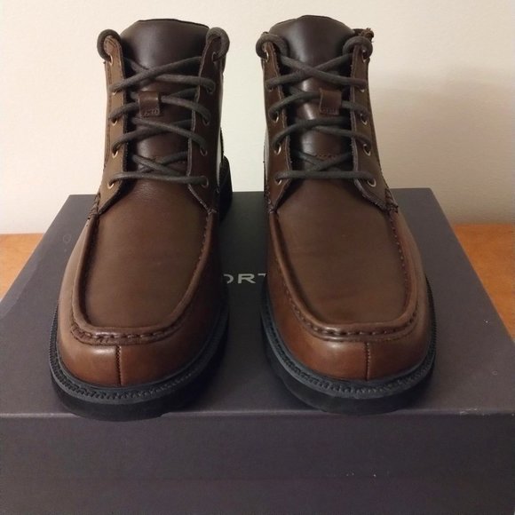 Rockport - Moc Toe Leather Boots - Size 9.5 Men - Picture 11 of 12